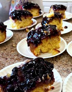 Pineapple Blueberry Cake at Angels for the Elderly in Montgomery, AL