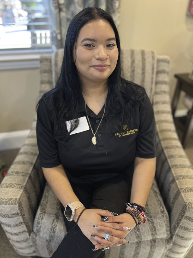 Sonia Flores, Associate of the Month January 2024 | Legacy Reserve at Fairview Park