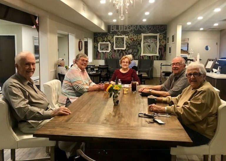 Legacy Reserve at Fritz Farm | Residents at a restaurant