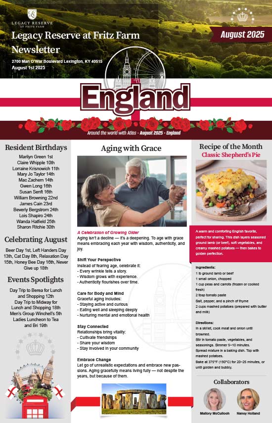 August 2025 Newsletter