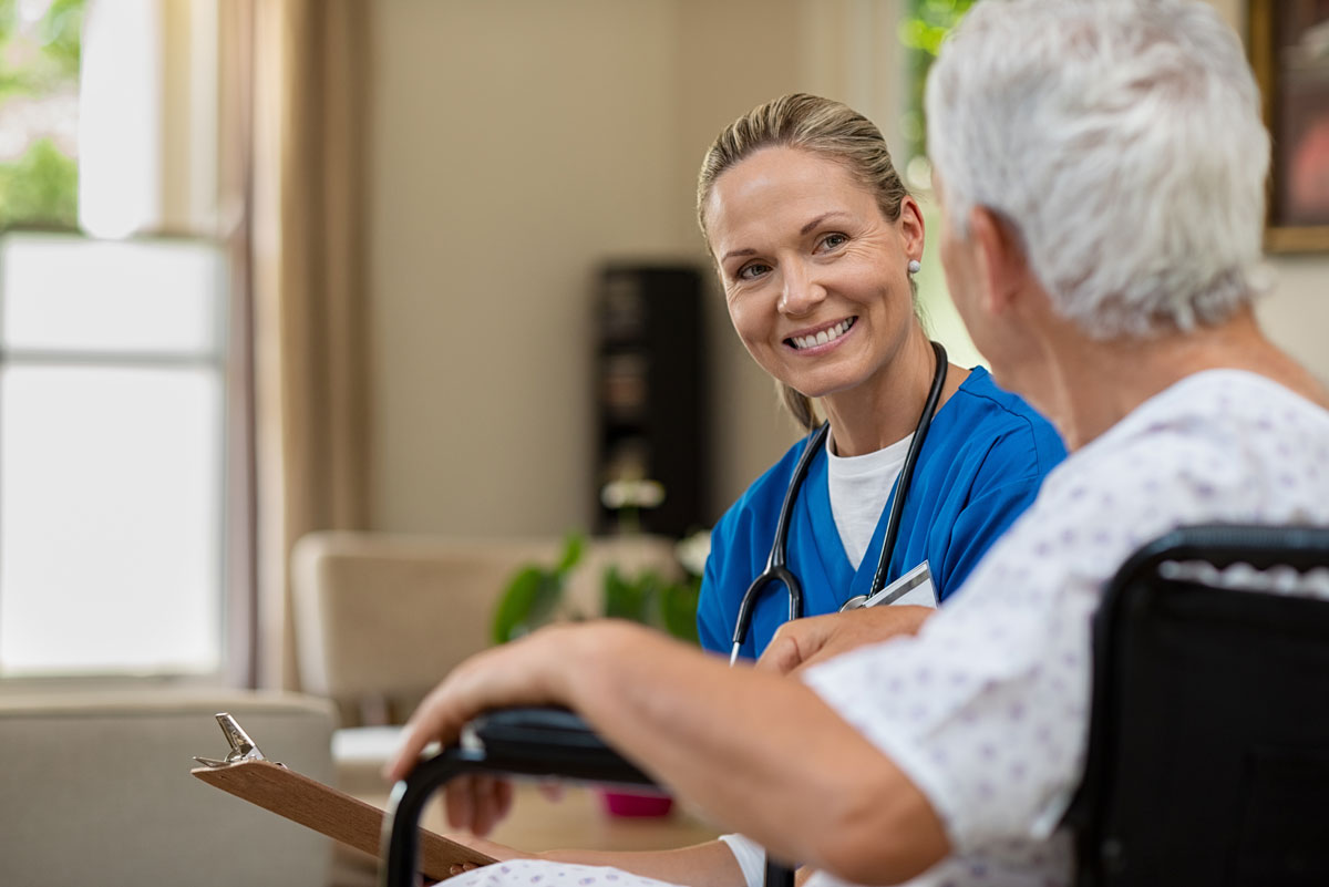 Legacy Reserve at Old Town | Nurse with senior