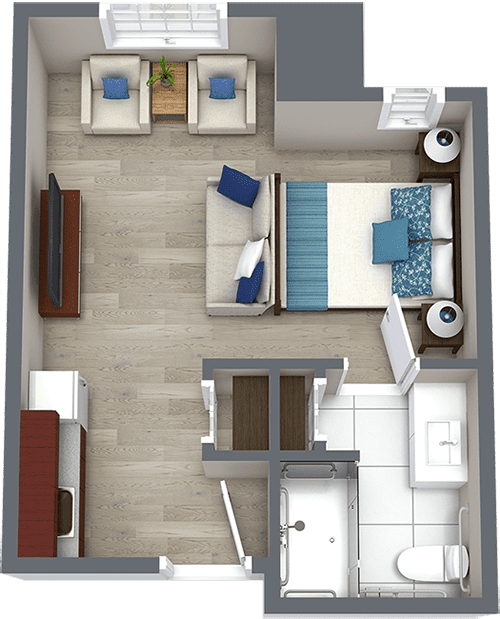 Assisted Living Floor Plan | Legacy Reserve at Old Town