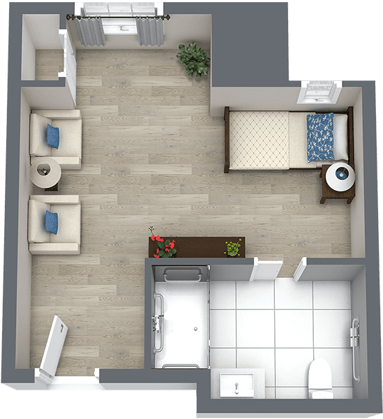 Memory Care Floor Plan | Legacy Reserve at Old Town
