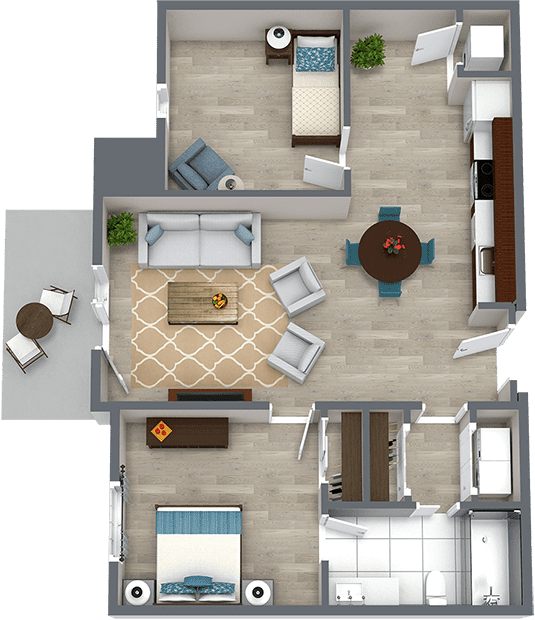 Independent Living Floor Plan | Legacy Reserve at Old Town