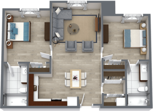 Two Bedroom Type B Floor Plans Legacy Reserve Old Town
