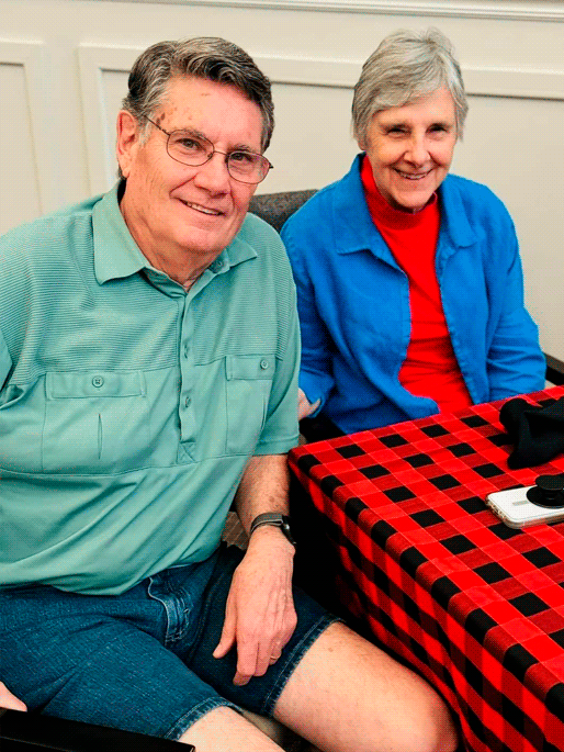 Tom McDaniel and Marlyne-Morrow Resident of the Month