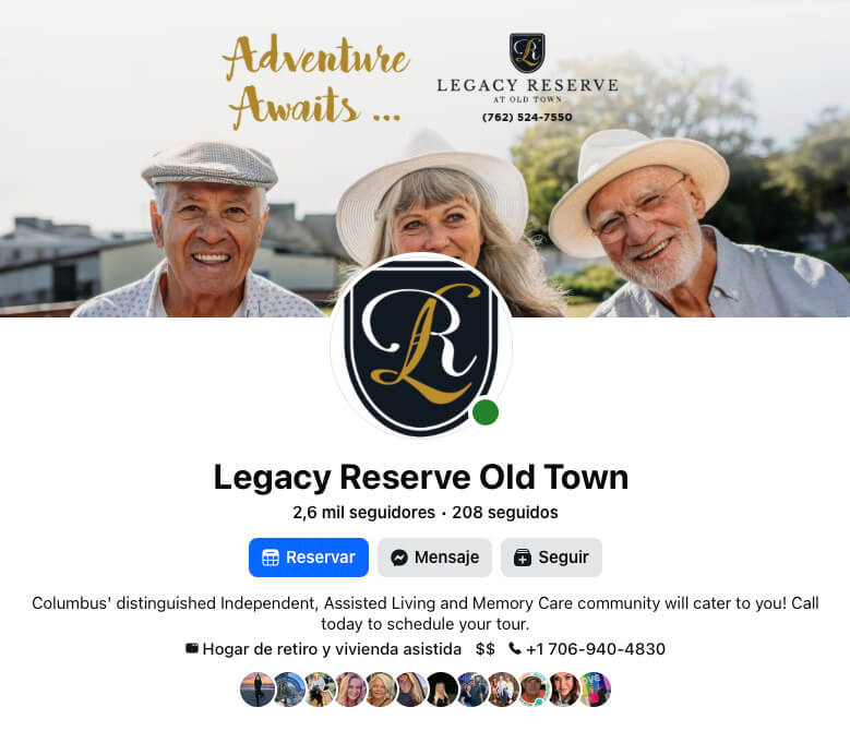 social media legacy reserve old town