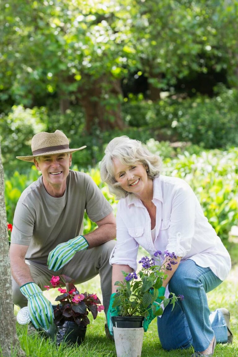 Legacy Ridge at Sandy Plains | Seniors gardening outdoors