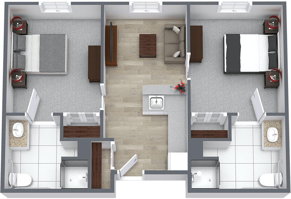 Legacy at Savannah Quarters | Two Bedroom Floor Plan