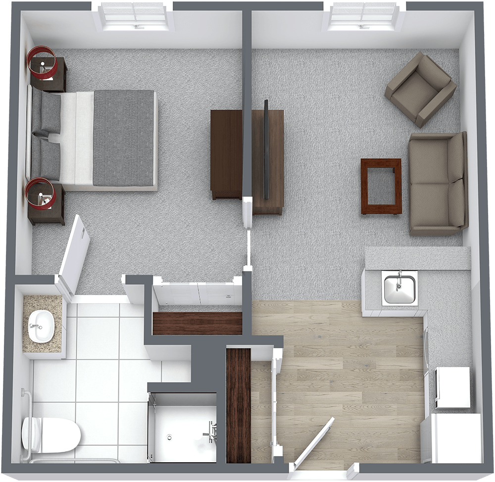 Legacy at Savannah Quarters | One Bedroom Floor Plan