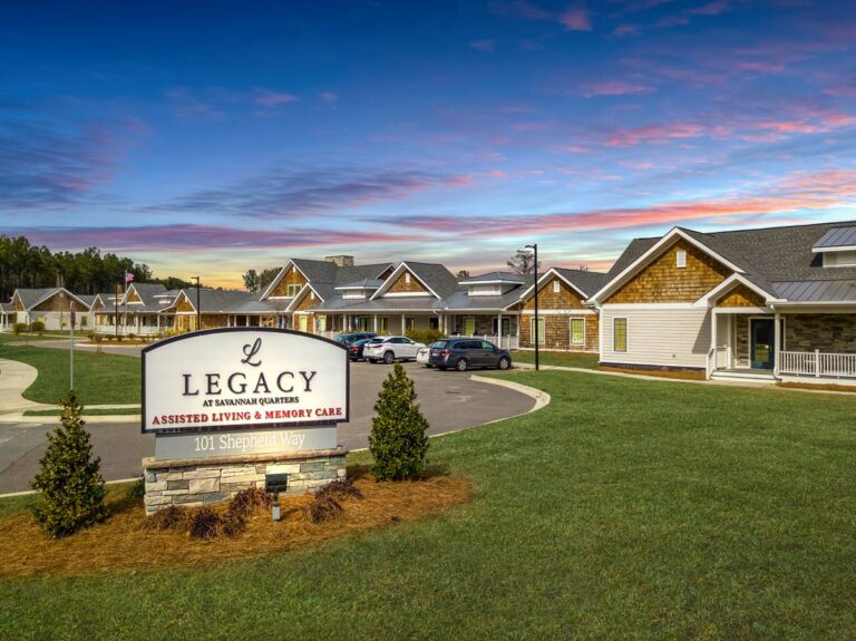 Legacy at Savannah Quarters | Outdoor Sign during Sunset