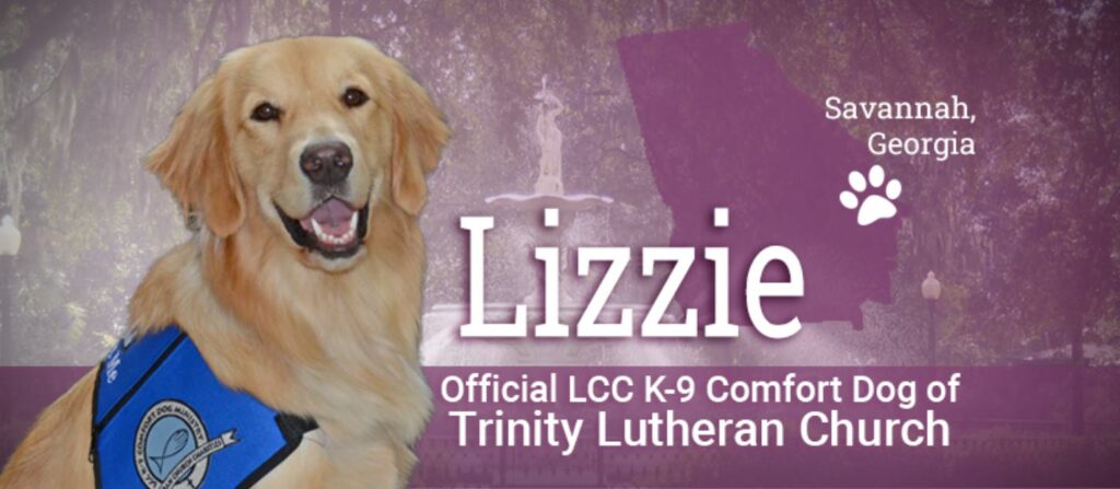 Lizzie The Comfort Dog visits Legacy at Savannah Quarters