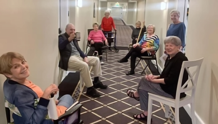 Atlas Senior Living | Residents Practicing Social Distancing