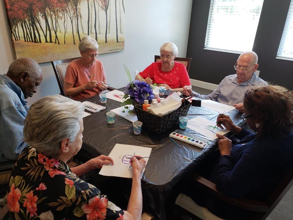 Madison Heights Enterprise memory care residents in