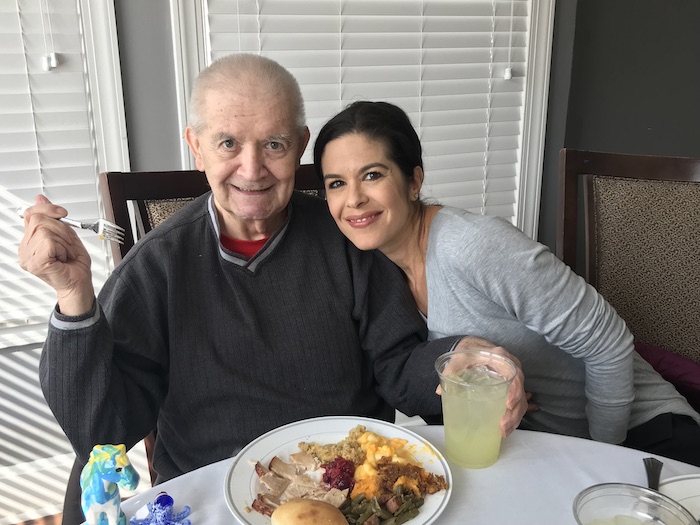 Madison Heights Evans | Resident Smiling with friend