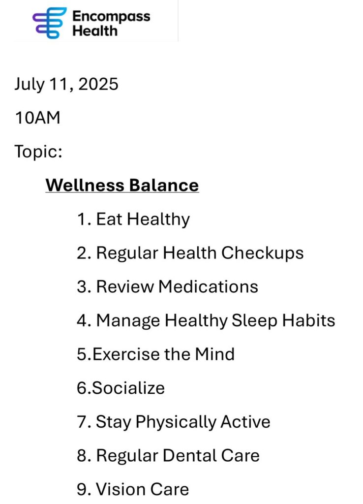 Encompass Health Meeting