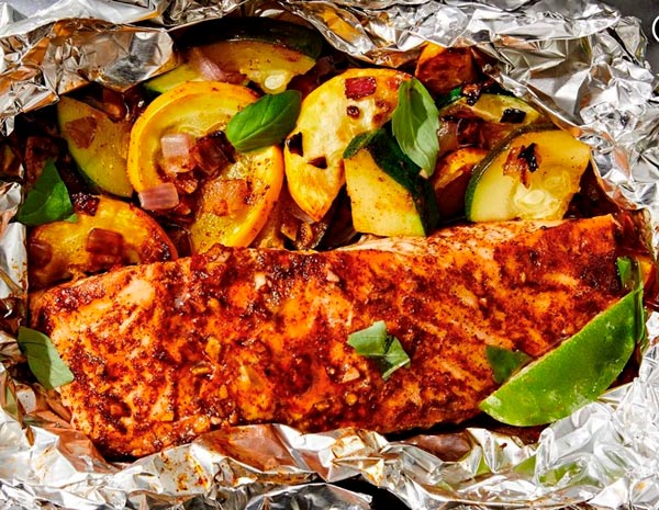 Grilled Honey-Chipotle Salmon