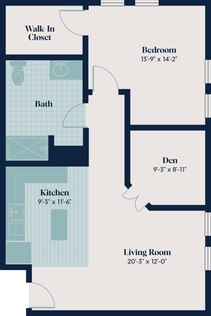 Assistes Living - One Bedroom | 1.5 | 797 sq. ft.