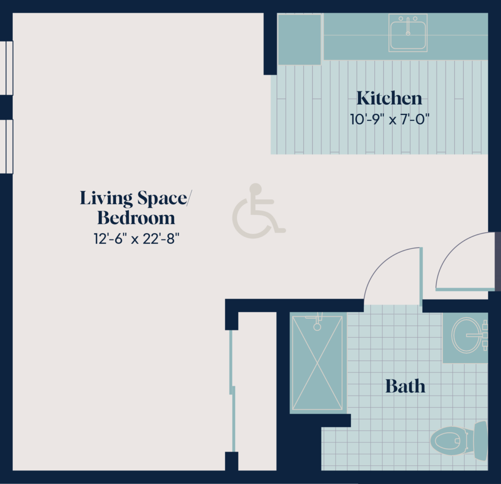 Asissted Living - Studio | ST.6 | 515 sq. ft.