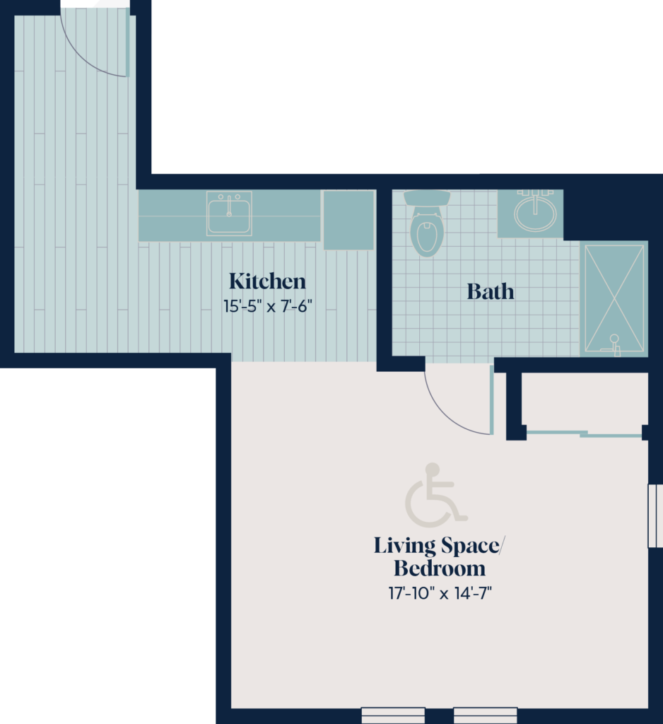 Asissted Living - Studio | ST.8 | 474 sq. ft.
