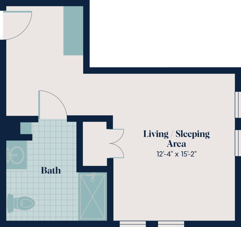 Memory Care Studio | ST.1 | 427 sq. ft.