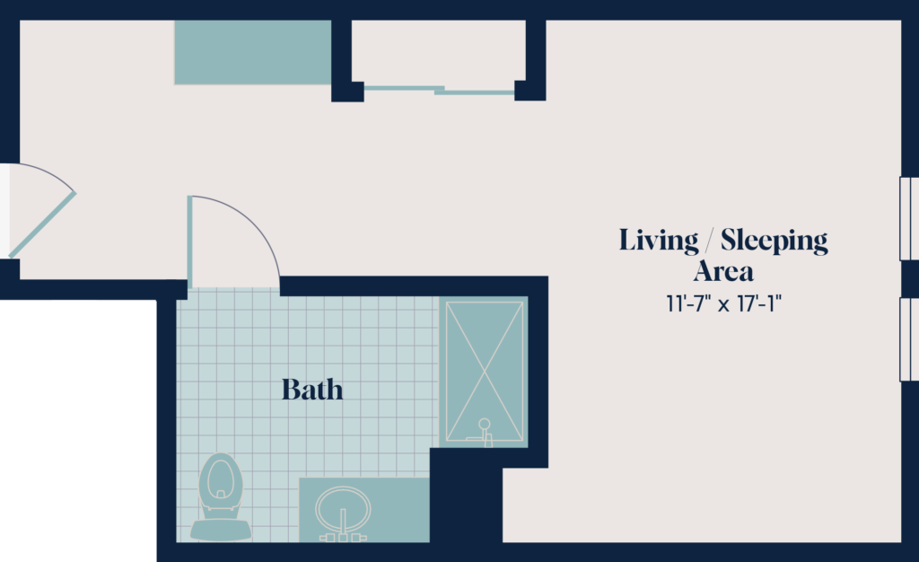 Memory Care Studio | ST.11 | 487 sq. ft.