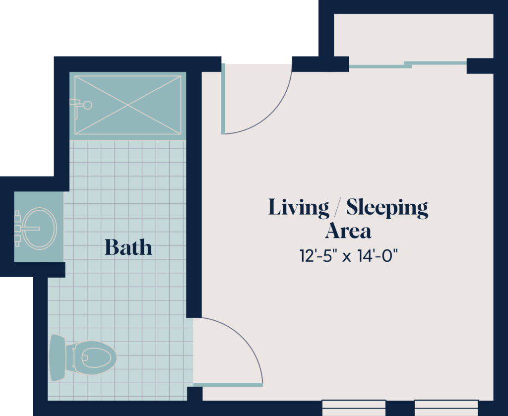 Memory Care Studio | ST.3 | 287 sq. ft.