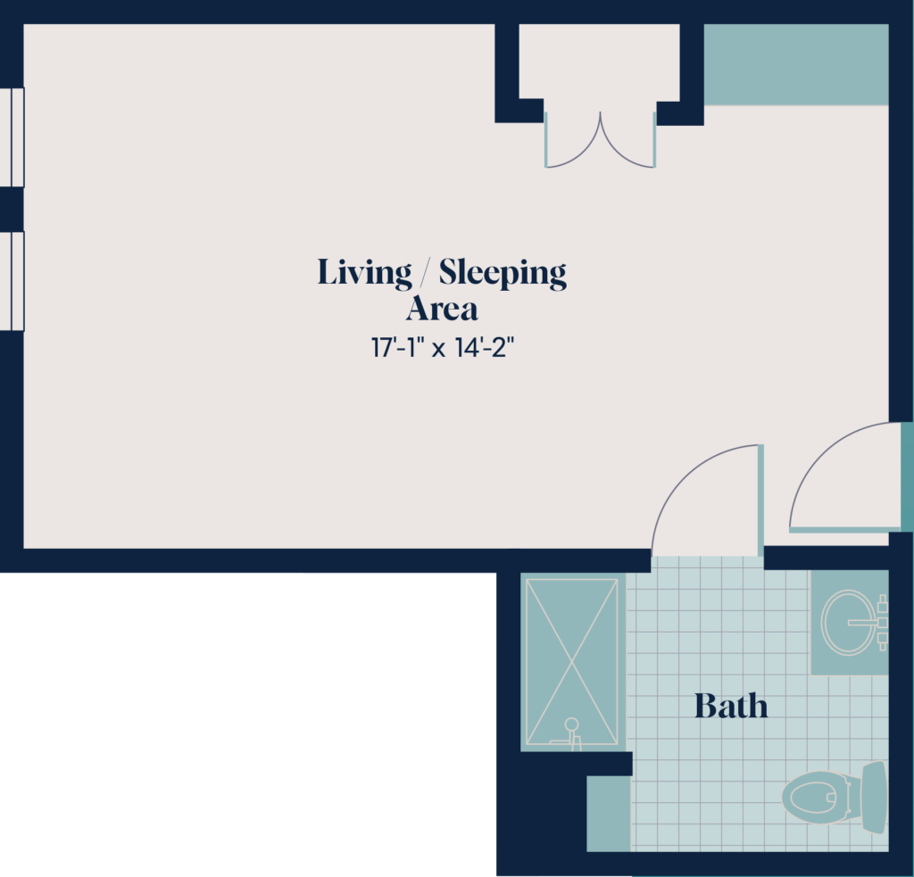 Memory Care Studio | ST.5 | 449 sq. ft.