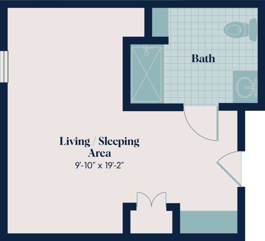 Memory Care Studio | ST.7 | 411 sq. ft.