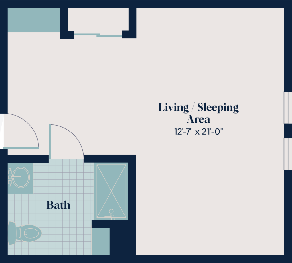 Memory Care Studio | ST.8 | 507 sq. ft.