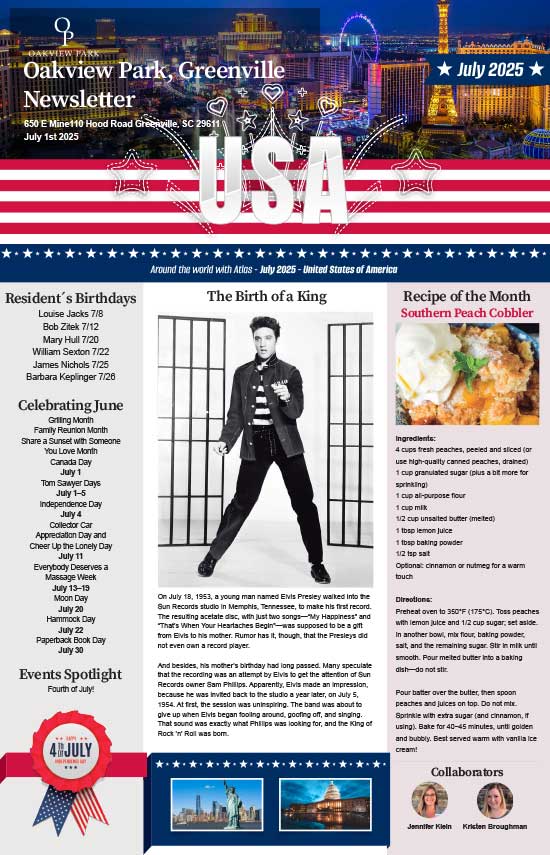 July 2025 Newletter