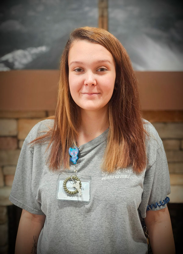 Ashlin Patterson, Associate of the Month, August 2024 | Spring Park Travelers Rest