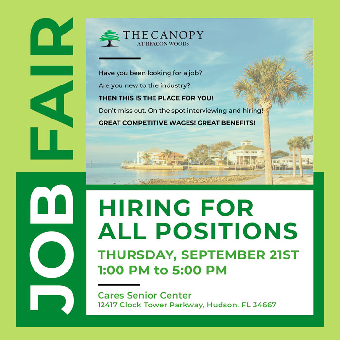 Job Fair September 21st 2023 | The Canopy at Beacon Woods