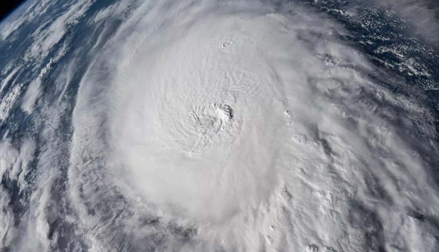 Aerial view of the Hurricane