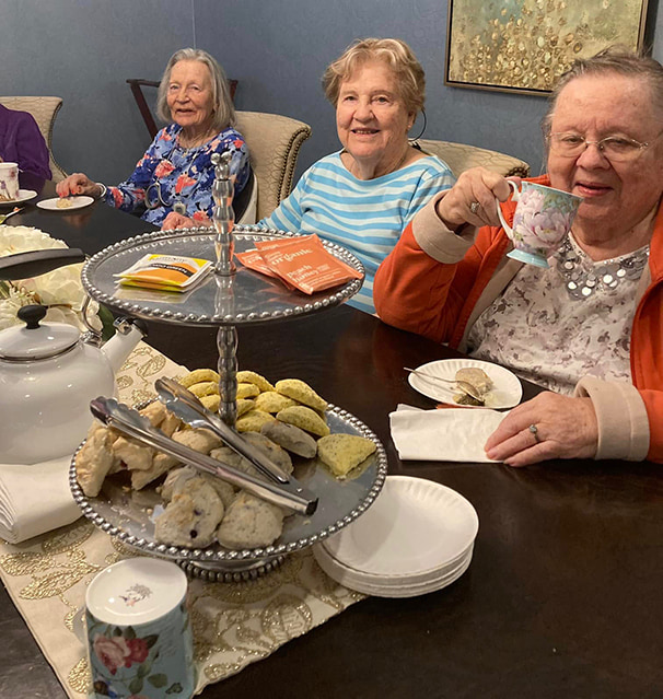 Ladies Having Tea in Roswell GA