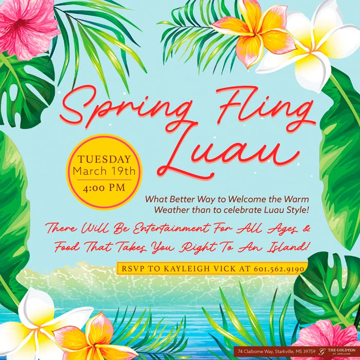 Spring Fling Luau | The Goldton at Adelaide