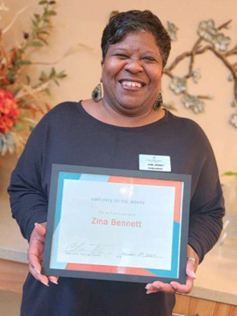 Zina Bennet Associate of the Month