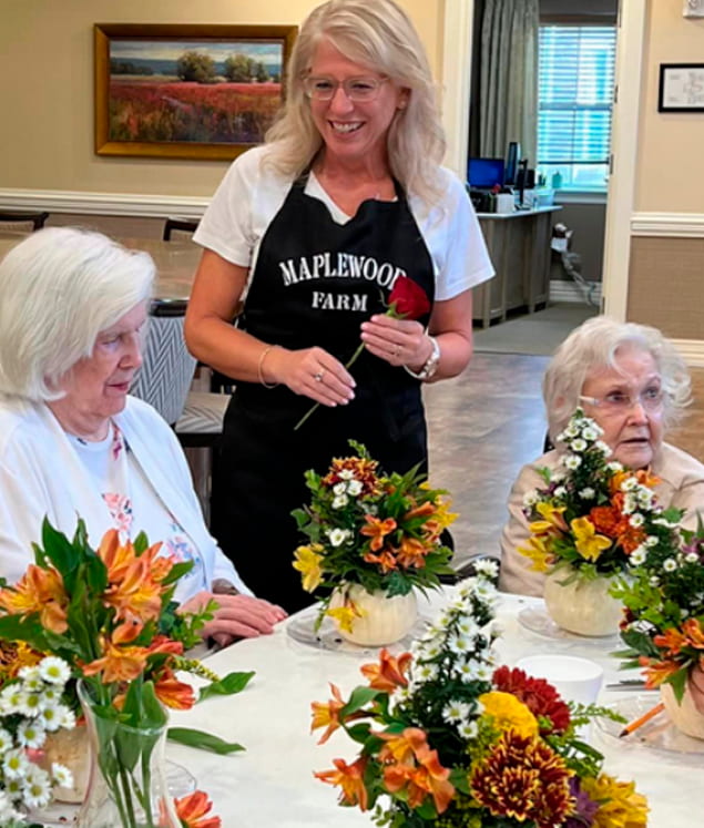 Senior Flowers Activitie - Memory Care