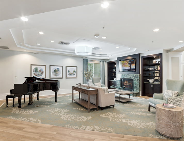 Living Room The Goldton at Lake Nona