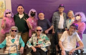 Atlas Senior Living | Residents and associates dressing up for Alzheimer's walk