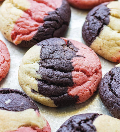 Neapolitan Confetti Cookies