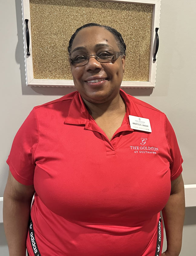 Ambrosia Linnear, Associate of the Month September 2024 | The Goldton at Southaven