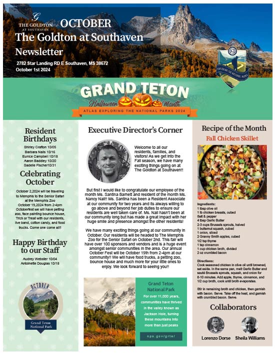 October 2024 Newsletter