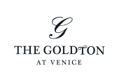 The Goldton Venice Vertical All Black Logo