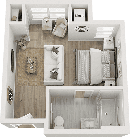 Floor Plans Memory Care Studio The Oscar At Georgetown