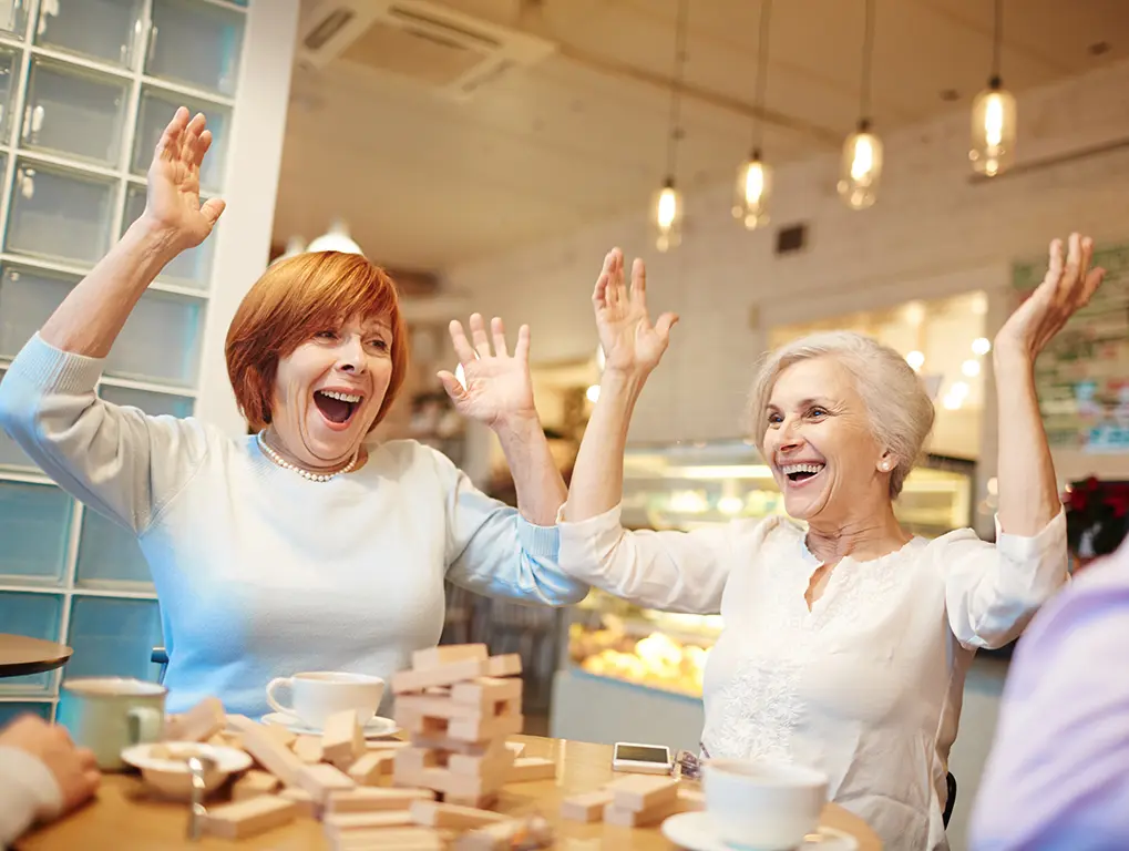 Seniors having fun