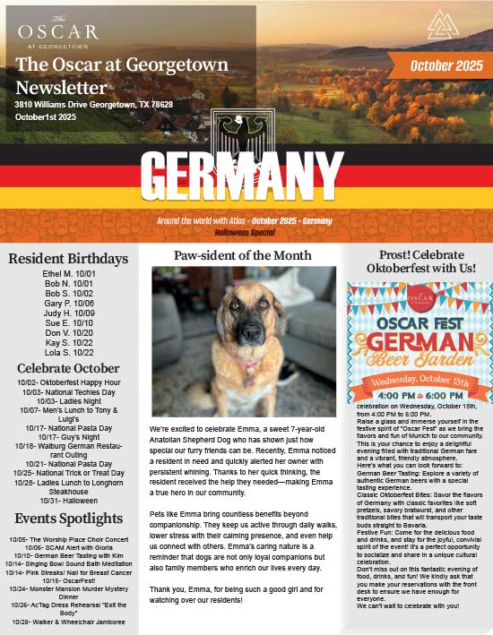 October 2025 Newsletter