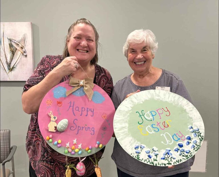 Georgetown Seniors Create Colorful Spring Door Décor Ahead of Easter | The Oscar at Georgetown