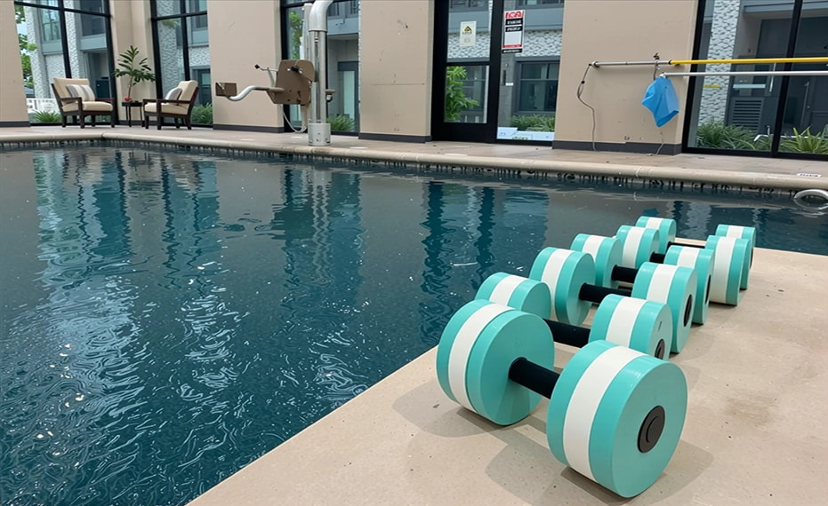 Pool at a Senior Living Community