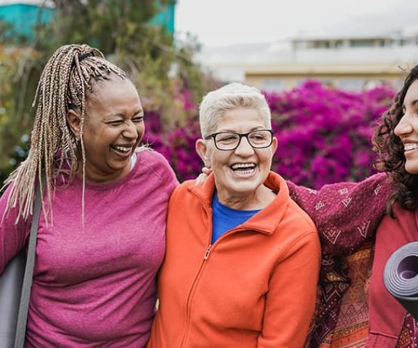 Senior Women Having Fun Togheter In a Senior Living Community